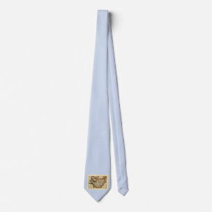 Cheshire (Chester) County England Antiquarian Map Tie
