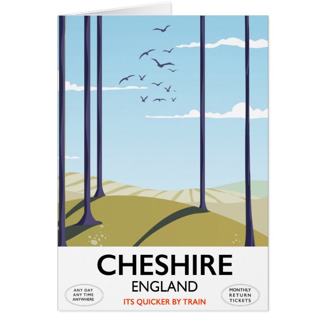 Cheshire, England travel poster (Front)