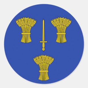 Cheshire flag classic round sticker