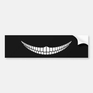 Cheshire Grin Bumper Sticker