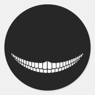 Cheshire Grin Classic Round Sticker