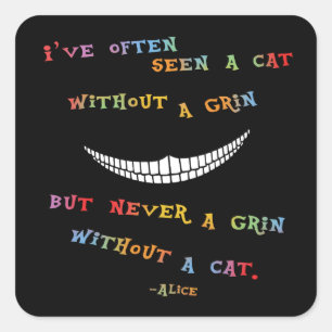 Cheshire Grin IV Square Sticker
