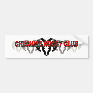 Cheshire Rugby Club Bumper Sticker