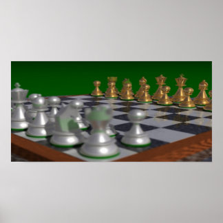 chess20001000 to 20x10 = 22x11 poster