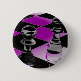 Chess 6 Cm Round Badge