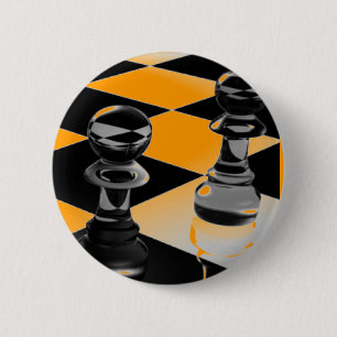 Chess 6 Cm Round Badge