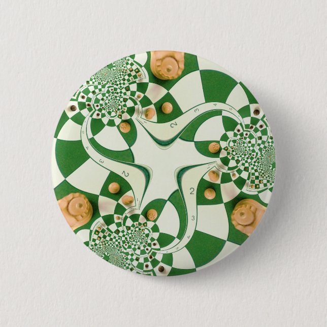 Chess 6 Cm Round Badge (Front)