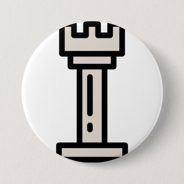 chess 7.5 cm round badge (Front)