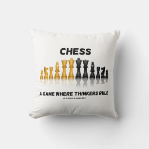 Chess A Game Where Thinkers Rule (Chess Set) Cushion