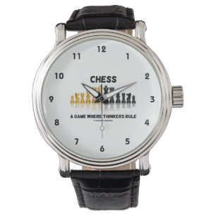 Chess A Game Where Thinkers Rule (Chess Set) Watch