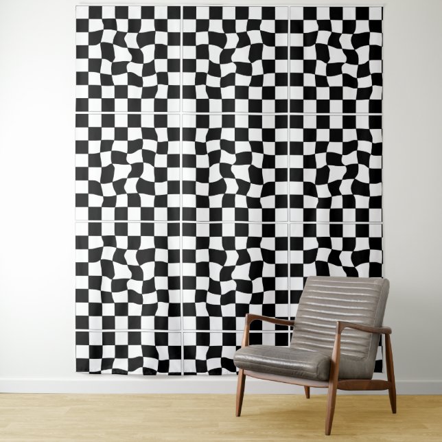 Chess abstract tapestry (In Situ)