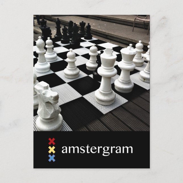 Chess Amstergram Postcard (Front)