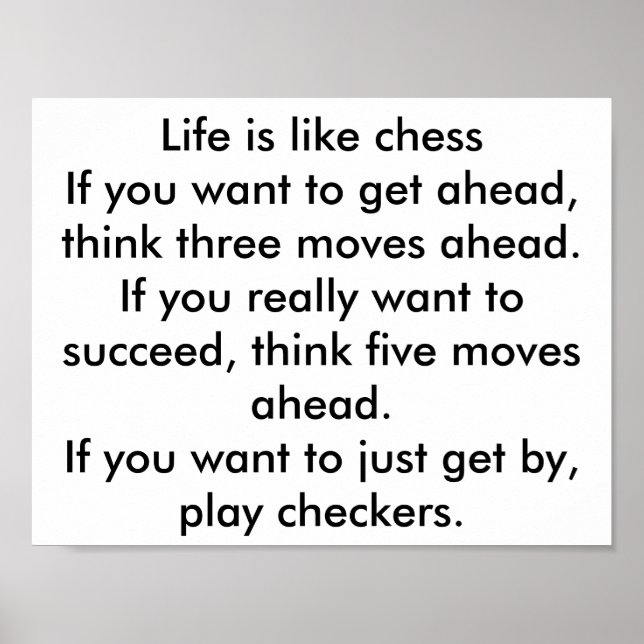 chess and checkers poster (Front)