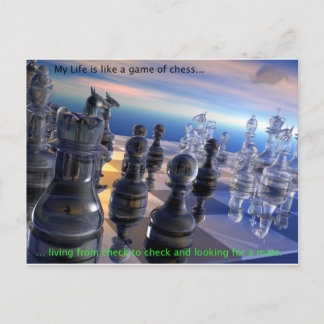Chess and Life Postcard
