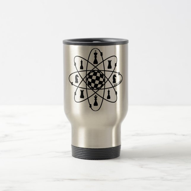 Chess Atom, Chess Matters, Travel Mug (Center)