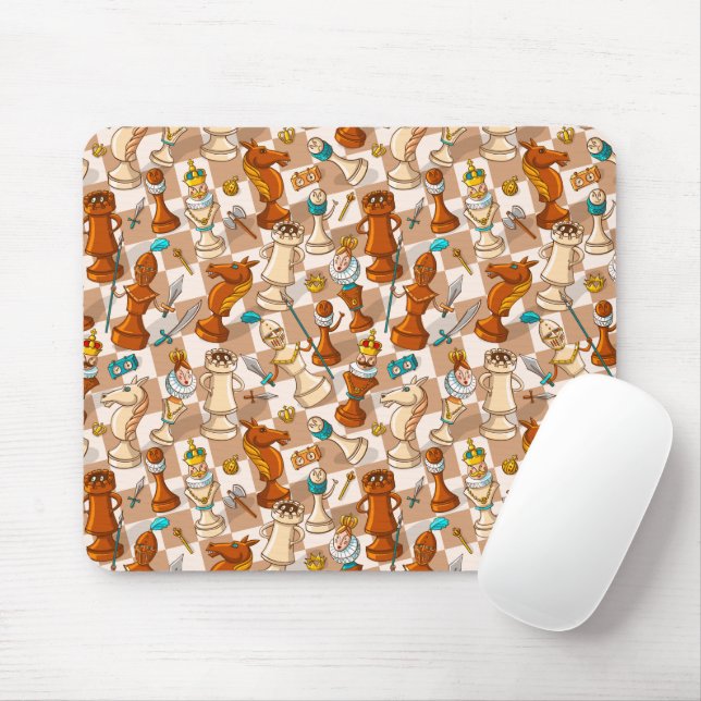 Chess battle mouse mat (With Mouse)