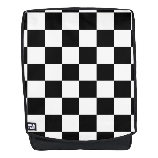 Chess Board Backpack (Front)