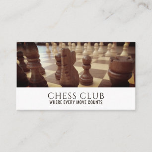 Chess Board, Chess Club Business Card