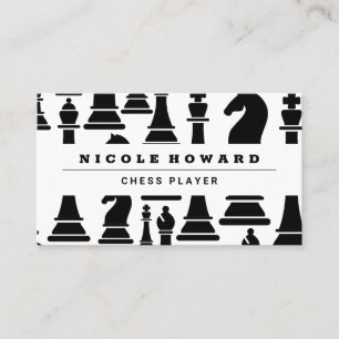 Chess Board   Chess Pieces Business Card