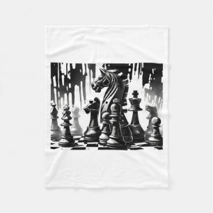 Chess Board  Fleece Blanket