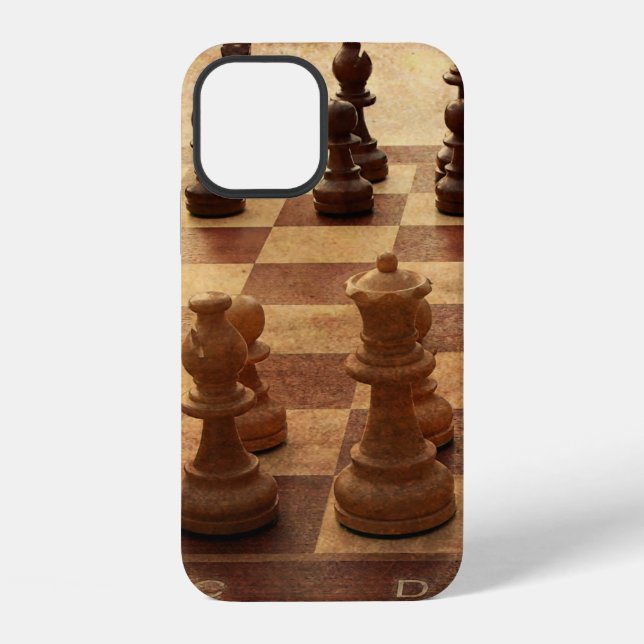 Chess Board Macro iPhone Case (Back)