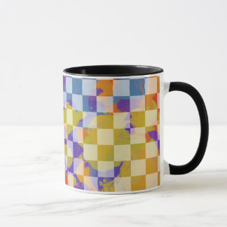 chess board pattern in mug