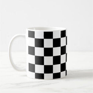 Chess board pattern mugs. coffee mug