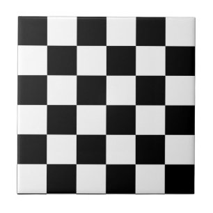 Chess board pattern tile