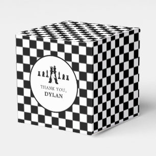 Chess Board & Pieces Game Night Any Age Birthday Favour Box