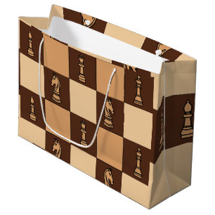 Chess Board Pieces Large Gift Bag