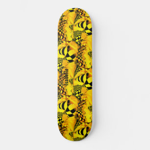 Chess Board Player Abstract Playful Pattern Skateboard