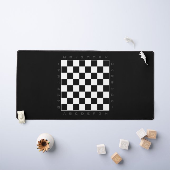 Chess board print desk mat for home of office (Kids Table)