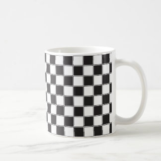 Chess board style coffee mug