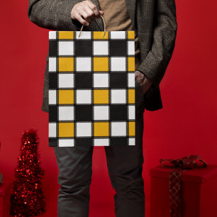 Chess Board Style  Medium Gift Bag