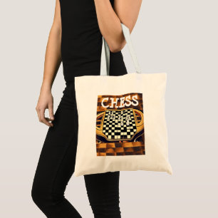 CHESS BOARD STYLE TOTE BAG