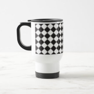 Chess board style travel mug