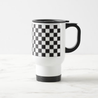 Chess board style travel mug