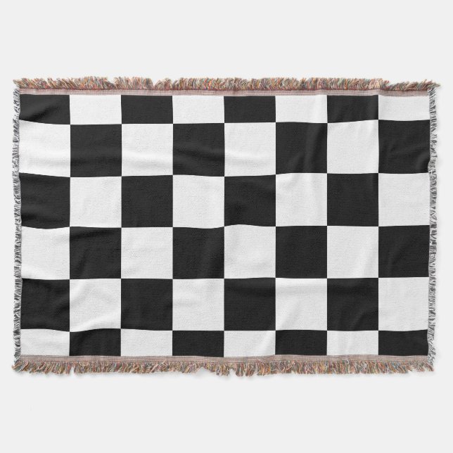 chess board throw blanket (Front)