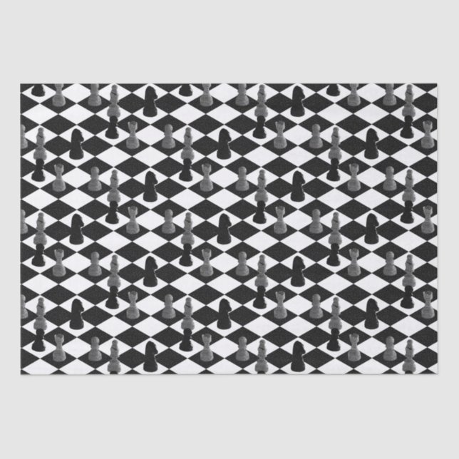 Chess Board Tissue Paper (Front)