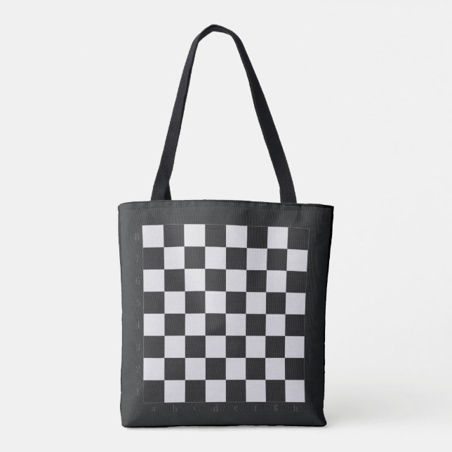 Chess Board Tote Bag (Back)