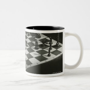 Chess Board Two-Tone Coffee Mug