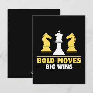 Chess - Bold moves, big wins Holiday Card