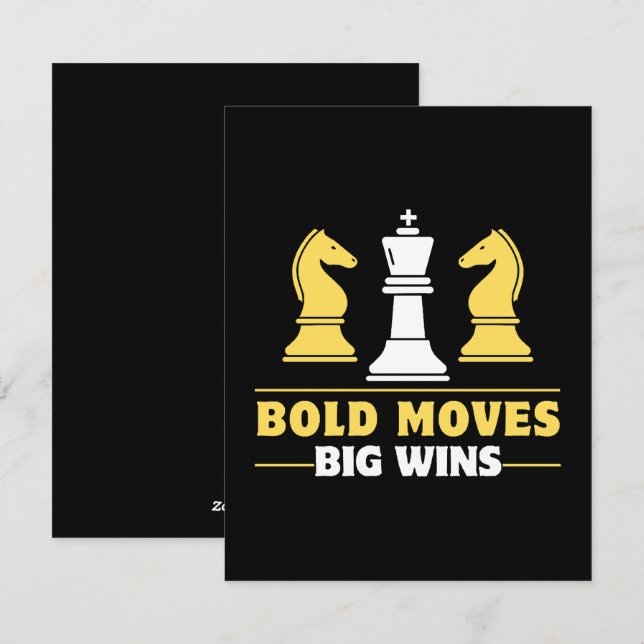 Chess - Bold moves, big wins Holiday Card (Front/Back)