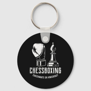 Chess Boxing I Chess Player Boxer Key Ring