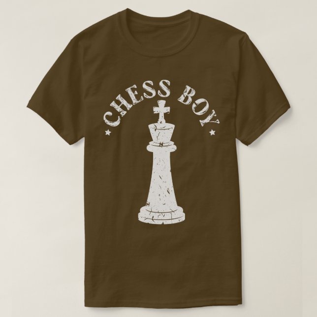 Chess Boy Chess Piece King T-Shirt (Design Front)