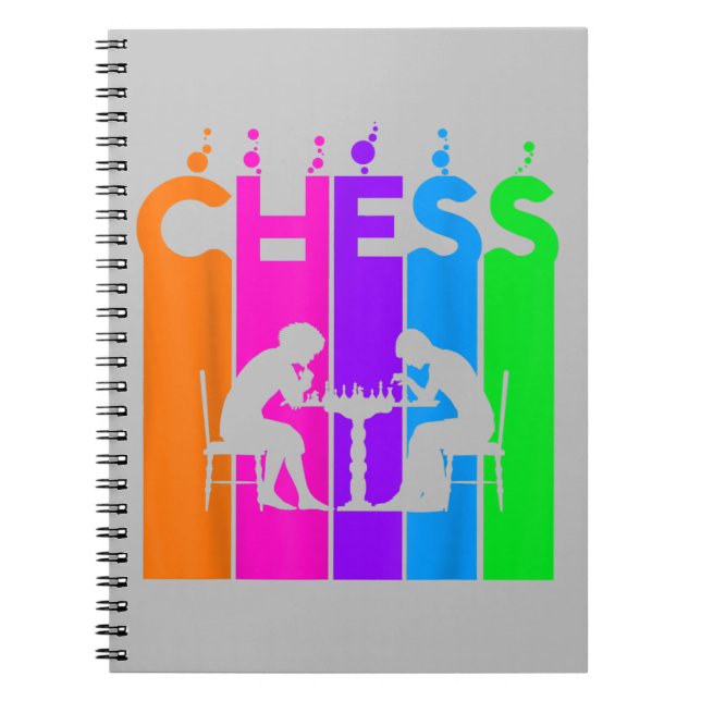 Chess Bubble Hobby And Sport Gift Idea Notebook (Front)