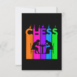 Chess Bubble Hobby And Sport Gift Idea RSVP Card