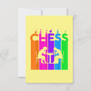 Chess Bubble Hobby And Sport Gift Idea Thank You Card