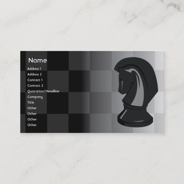 Chess - Business Card (Front)