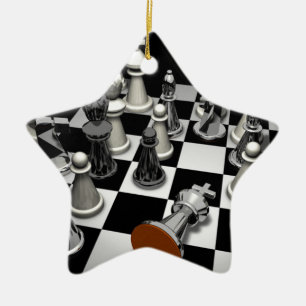 Chess Ceramic Tree Decoration